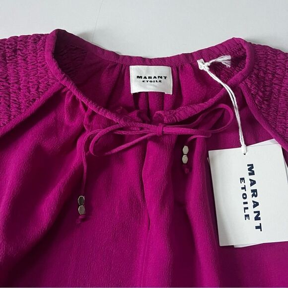 Isabel Marant NWT Lamaya crepe blouse 36 - Picture 9 of 14